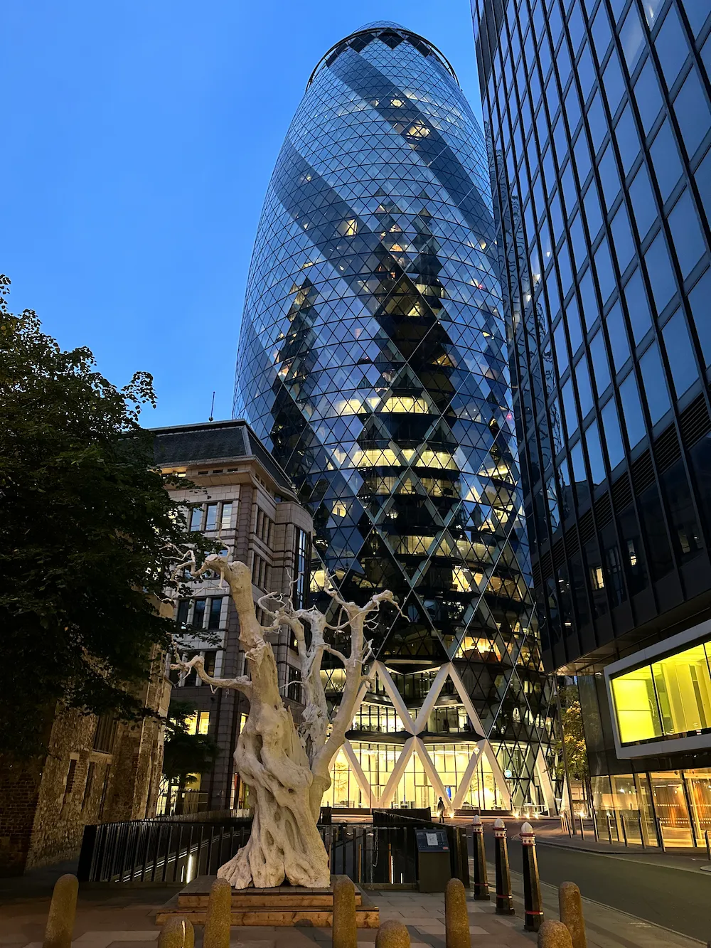 London Eye in the city landscape